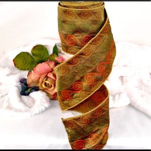 Gold copper metallic with swirls